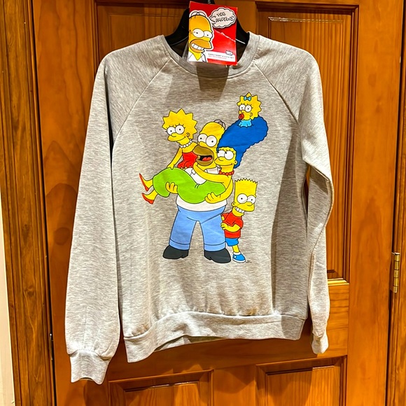 the simpsons Tops - The Simpsons Sweatshirt and sock set sz S!